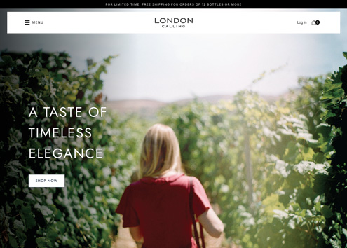 London Calling template preview